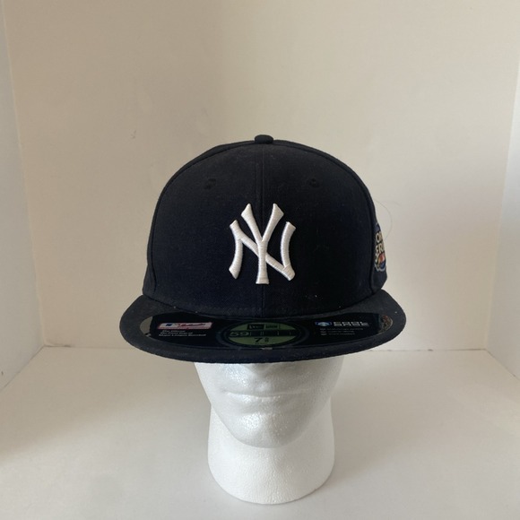New York Yankees New Era World Series Letterman 59FIFTY Fitted Hat Size7 5/8 - Picture 9 of 9